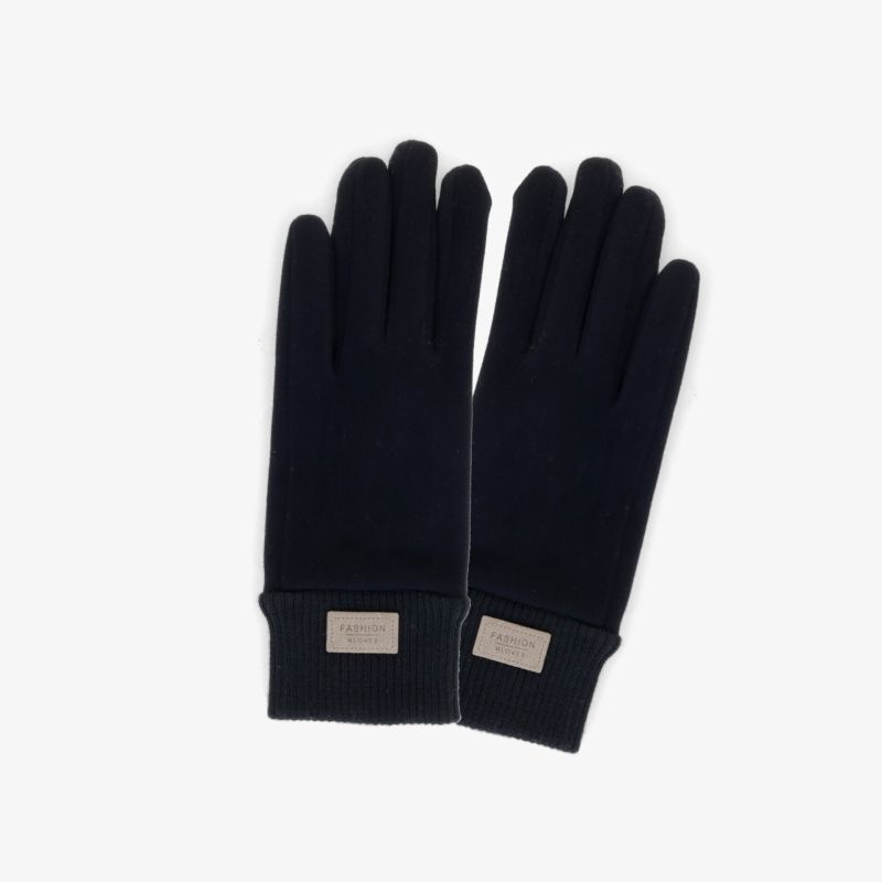Schwarze Handschuhe mit elegantem Design und weichem Material für angenehmen Tragekomfort und gute Wärmeisolierung