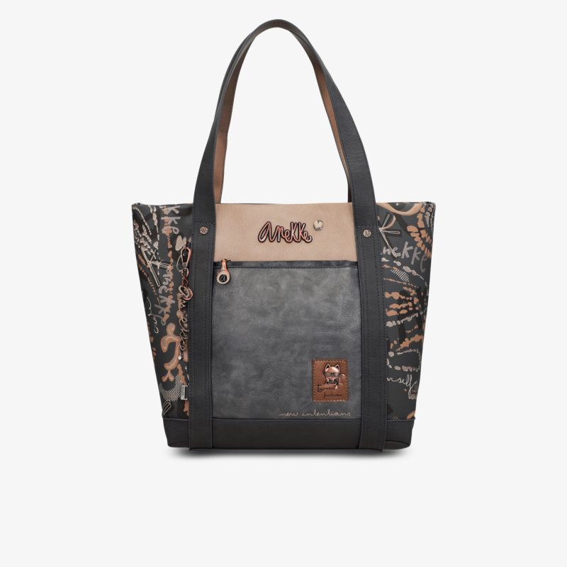 Stylische Tasche aus Leder mit Print-Design, geräumig und robust, ideal für Alltag und Freizeit