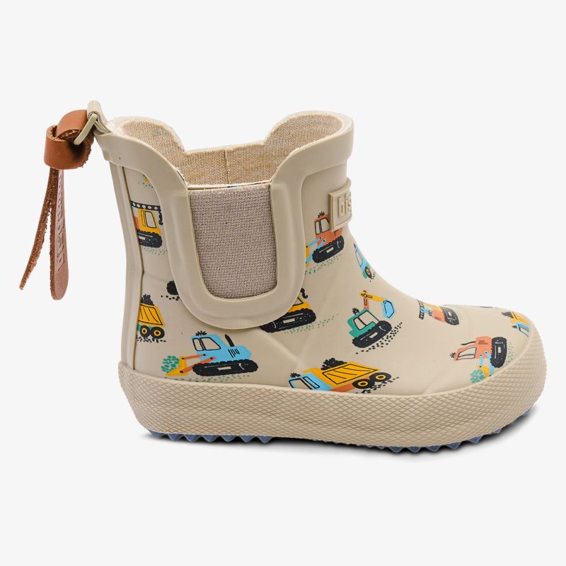 Robuste und wasserdichte Regenstiefel mit farbenfrohem Traktormotiv und rutschfester Sohle