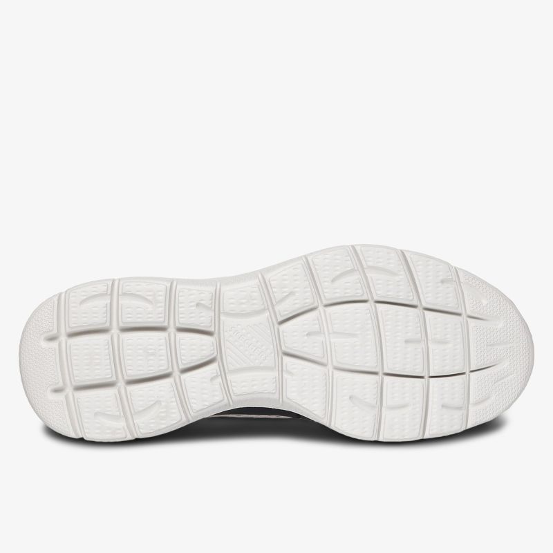 Weiße flexible rutschfeste Schuhsohle mit tiefem Profil für optimalen Halt und hohen Komfort