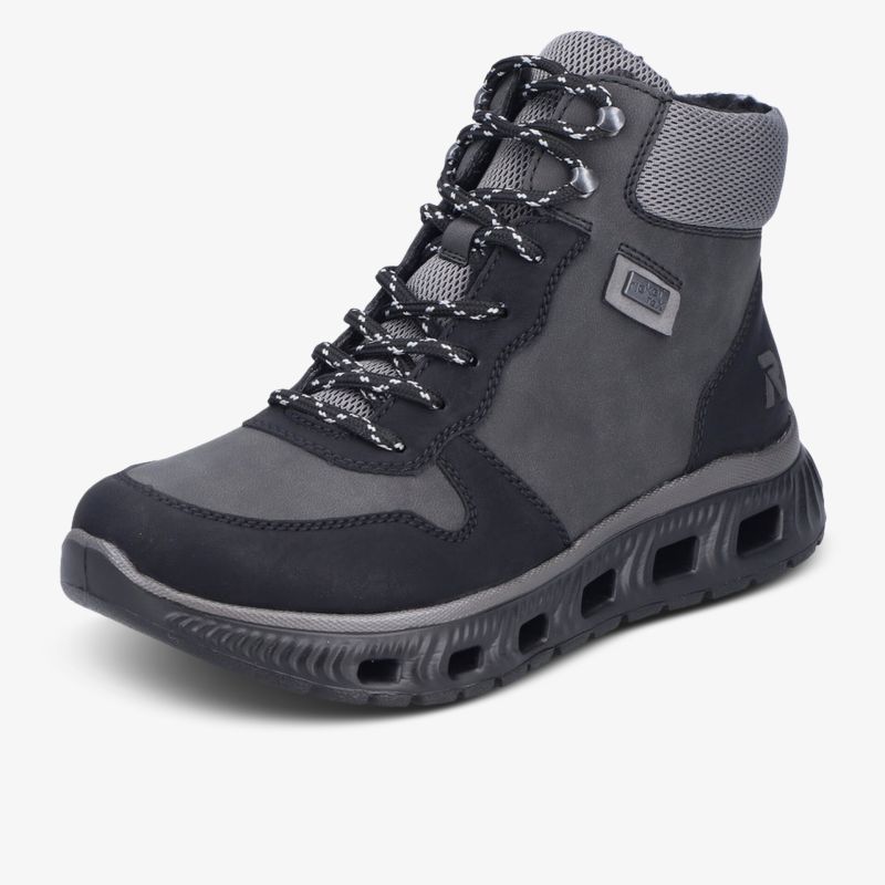 Robuster wasserdichter Outdoor-Stiefel mit schnürbarem Design und gepolstertem Schaft für Komfort