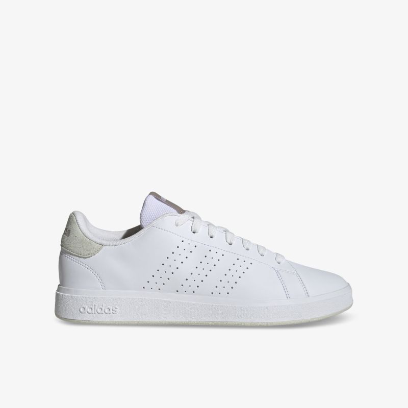 Weißer Sneaker mit sportlichem Design, leichter und bequemer Schuh mit atmungsaktivem Material und flexibler Sohle