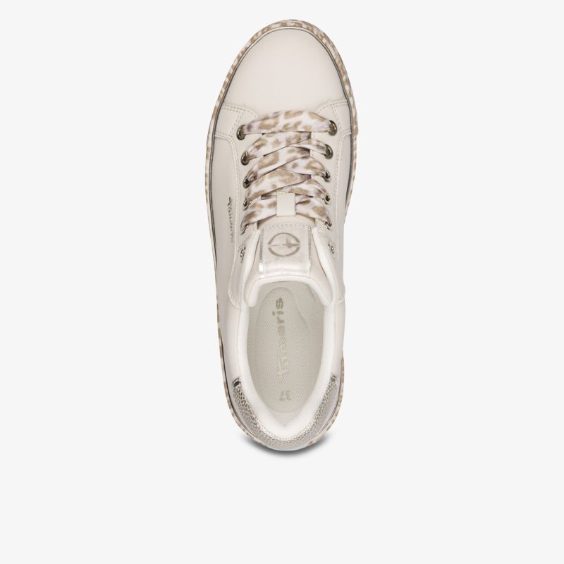 Bequemer Schuh mit klassischer Schnürung und modernem Design, hochwertige Verarbeitung, klare Draufsicht