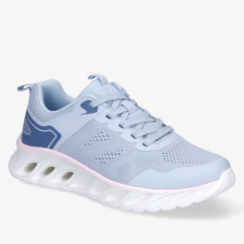 Leichter hellblauer Sneaker mit atmungsaktivem Material und rutschfester Sohle für optimalen Tragekomfort