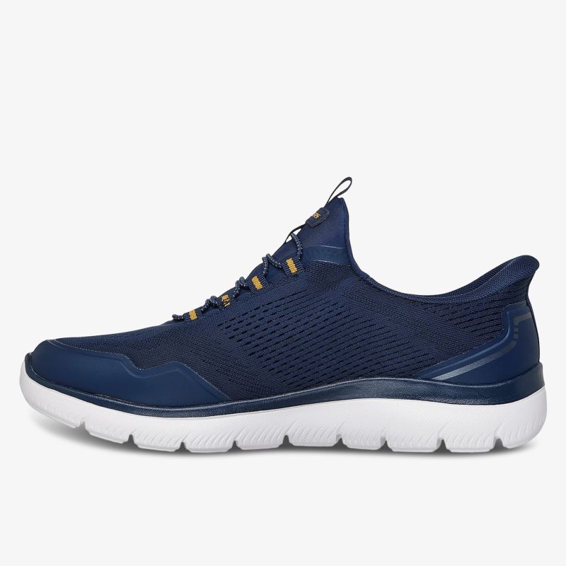 Leichter atmungsaktiver Sneaker mit flexibler Sohle und sportlichem Design in seitlicher Ansicht