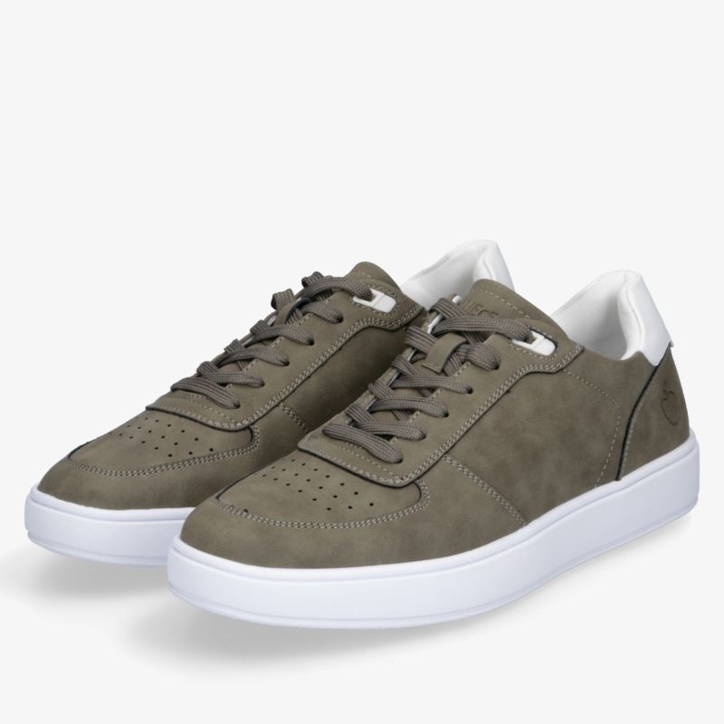 Sportliche olivgrüne Sneaker mit weißer Sohle, bequem und leicht, perfekt für täglichen Komfort und vielseitigen Style