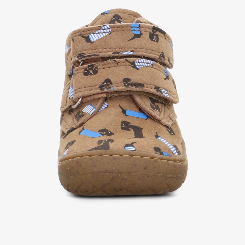 Bequemer Hausschuh mit rutschfester Sohle und praktischem Klettverschluss für sicheren Halt