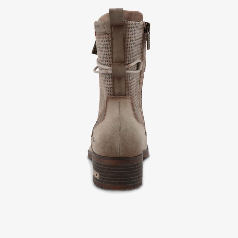 Rückansicht robuster Stiefel mit praktischem Reißverschluss und rutschfester Sohle für sicheren Halt