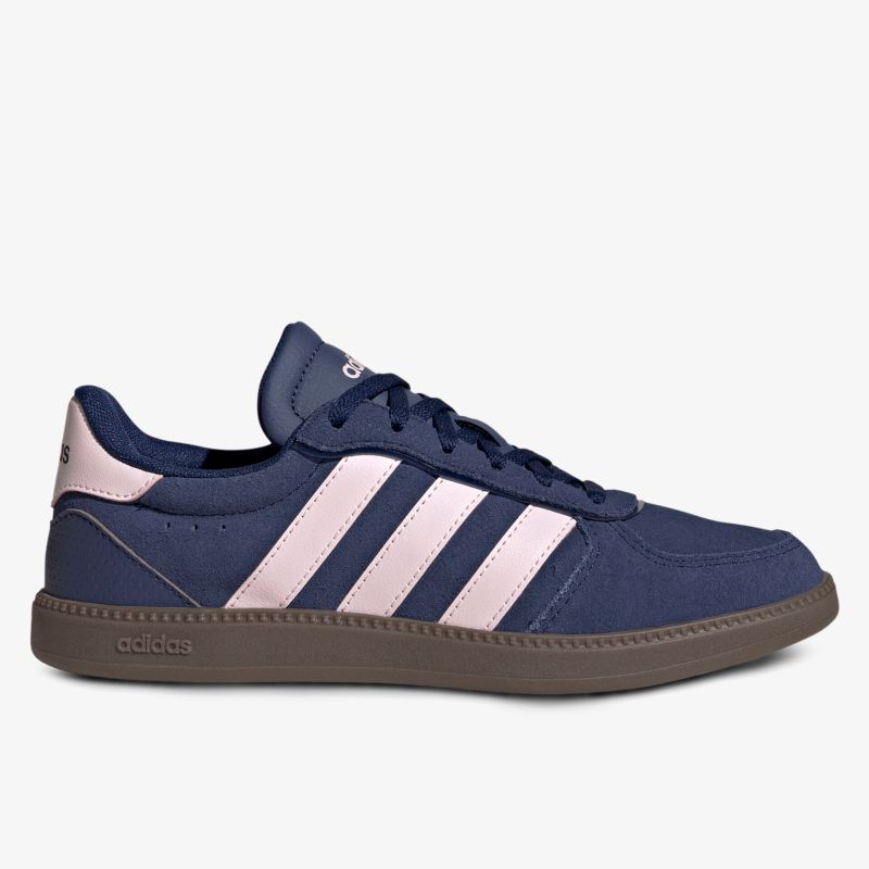 Seitliche Ansicht eines komfortablen, atmungsaktiven Sneakers mit trendigem Design und rutschfester Sohle