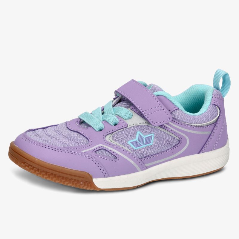 Leichter und bequemer Freizeitschuh mit rutschfester Sohle und sportlichem Design in lila Farbe