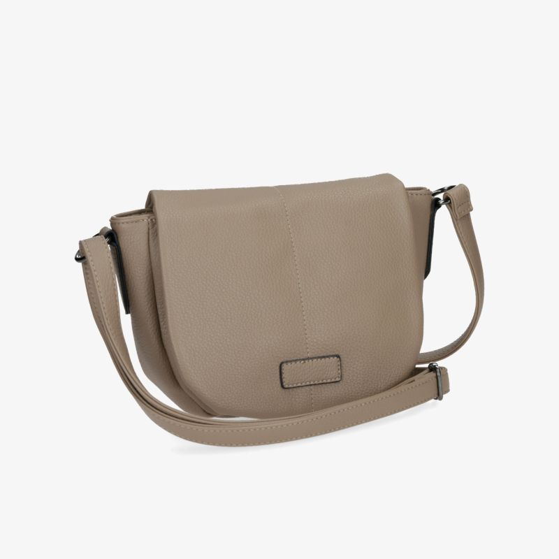Beige Schultertasche mit schlichtem Design und verstellbarem Riemen, ideal für den täglichen Gebrauch