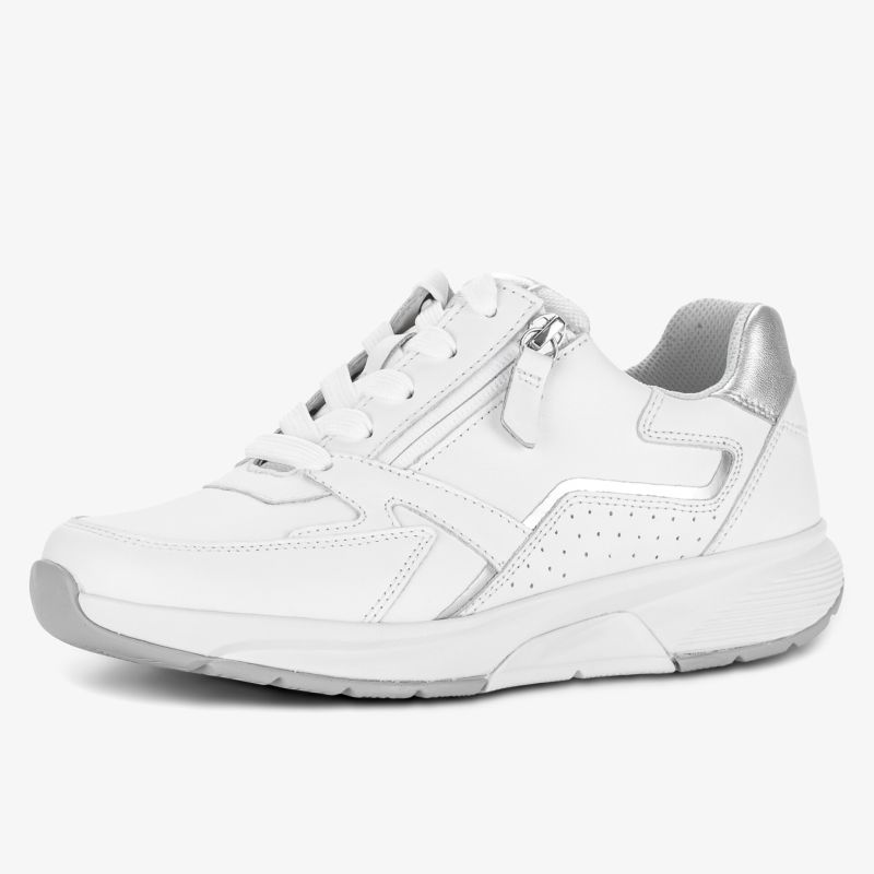 Moderner, bequemer weißer Sneaker mit stilvollem Design und guter Dämpfung