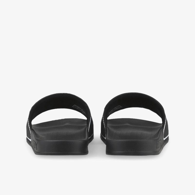 Schwarze bequeme Sandalen mit gepolsterter Sohle, rutschfest und leicht, Rückansicht