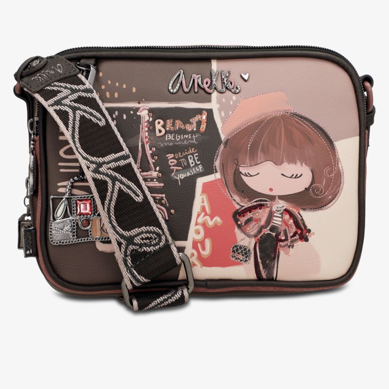 Stylische Umhängetasche mit verstellbarem Trageriemen und einzigartigem Design hochwertig verarbeitet