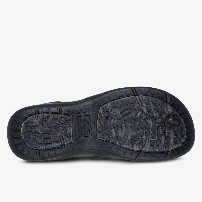 Robuste und rutschfeste Schuhsohle mit floralem Profil für optimalen Halt.
