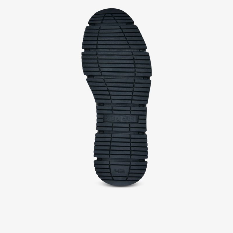 Robuste, stark profilierte und rutschfeste Schuhsohle für optimalen Halt und hohe Strapazierfähigkeit