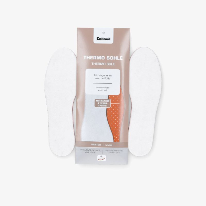 Weißes Thermo Einlegesohlen Paar bietet Wärme, Komfort und langlebige Dämpfung für angenehmes Tragegefühl