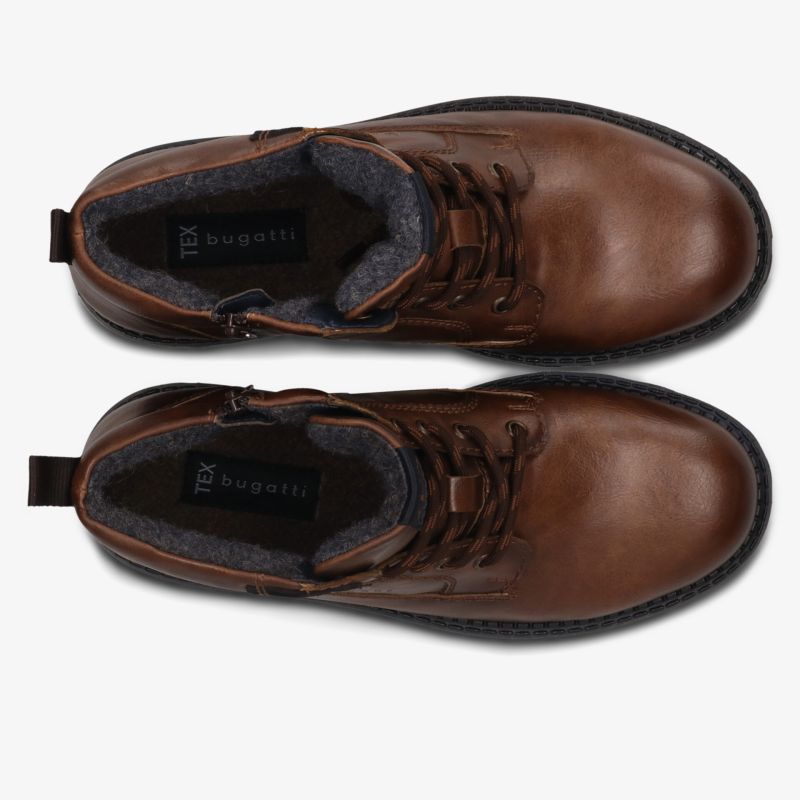Braune elegante Leder Schnürschuhe robust und bequem, ideal für stilvolle und komfortable Auftritte