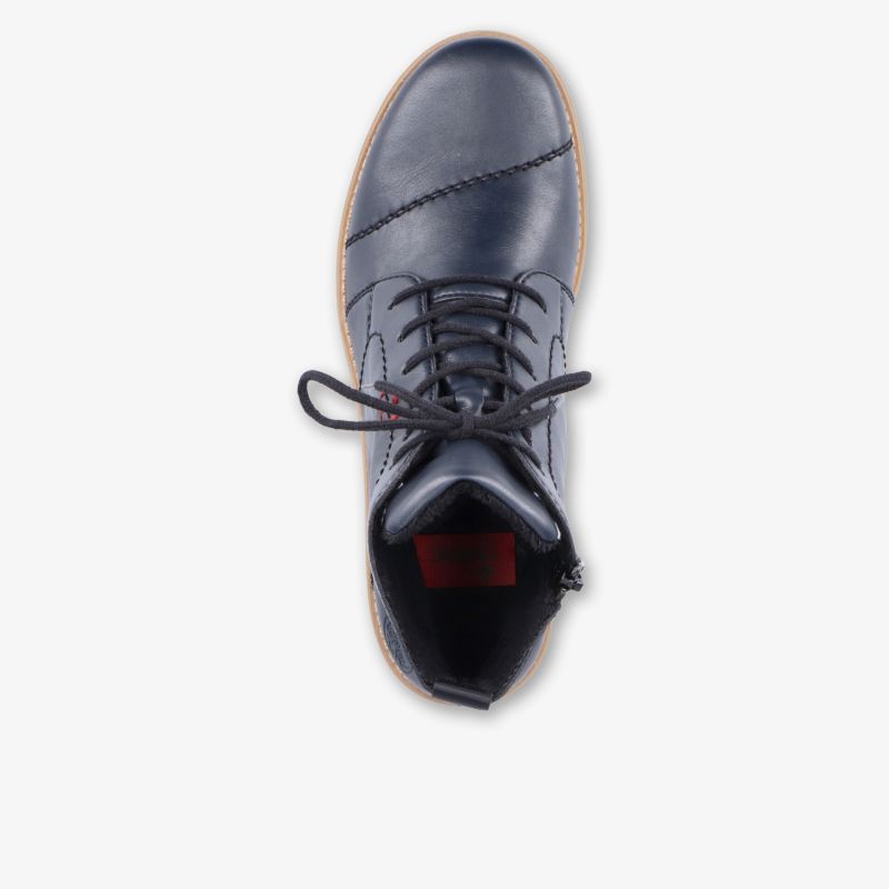 Schnürschuh in robuster Ausführung aus glattem Leder mit komfortabler Passform und sportlichem Design, Draufsicht