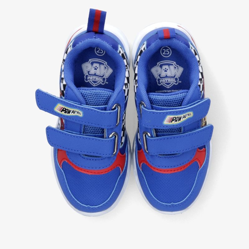 Blau-rote Sportschuhe mit praktischem Klettverschluss, robust, leicht und rutschfest, perfekter Halt und Komfort
