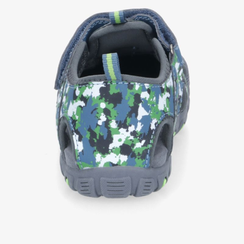 mehrfarbiger robuster Schuh mit rutschfester Sohle und leichtem Einstieg, sportliches Design und bequeme Passform