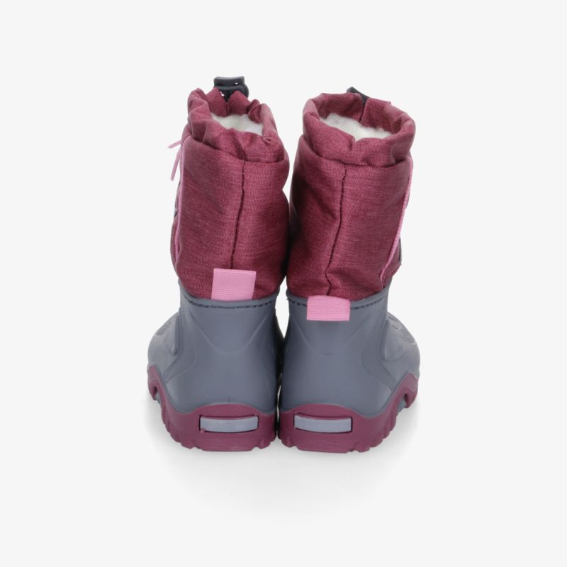 Robuste Winterstiefel mit warmer Innenfütterung und rutschfester Sohle, perfekte Rückansicht für kalte Tage