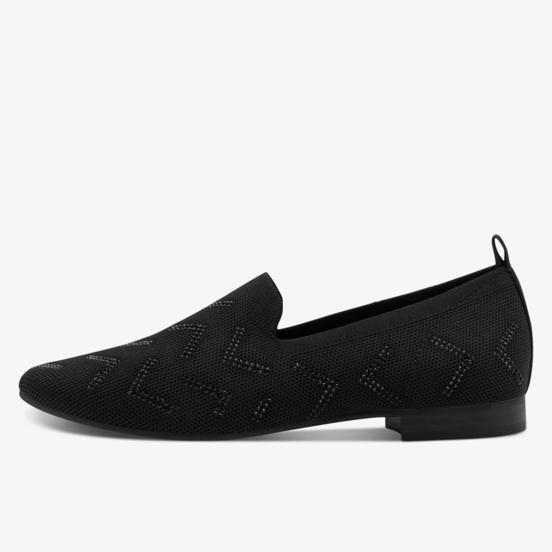 Leichter schwarzer Slipper mit atmungsaktivem Material und bequemer Passform, moderne Optik