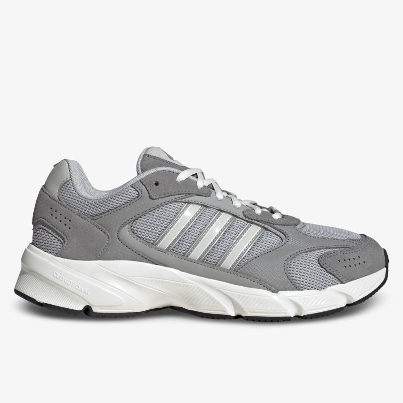 Grauer Sportschuh mit atmungsaktivem Mesh, gepolsterter Sohle und rutschfester Laufsohle für optimalen Komfort