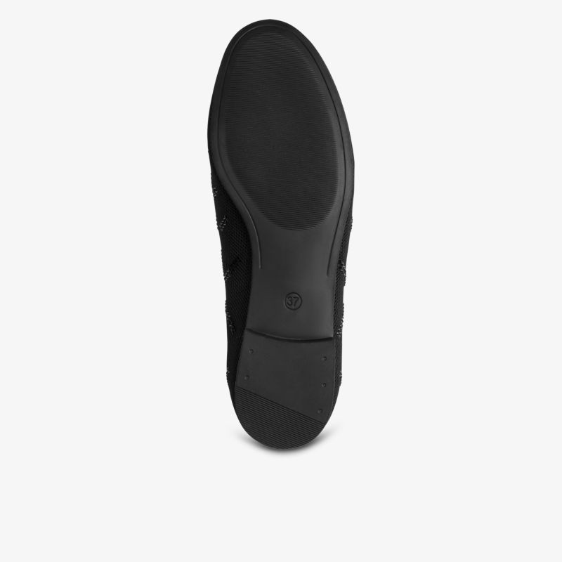 Rutschfeste robuste Laufsohle mit langlebigem Material und angenehmem Tragekomfort in Schwarz