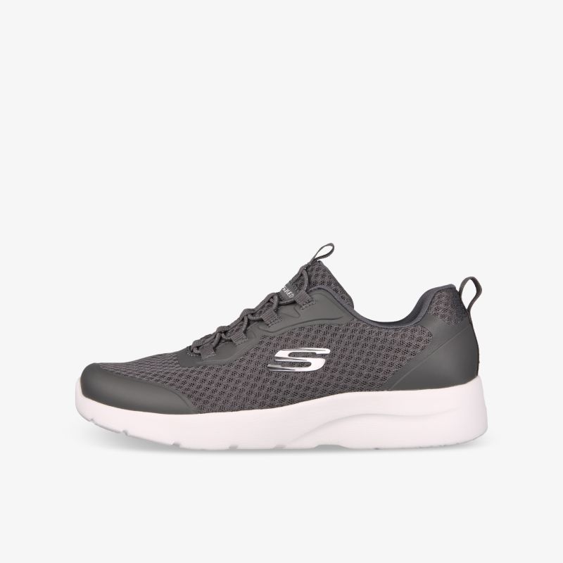 Grauer Sneaker mit atmungsaktivem Obermaterial und gepolsterter Sohle für hohen Tragekomfort und sportlichen Stil.