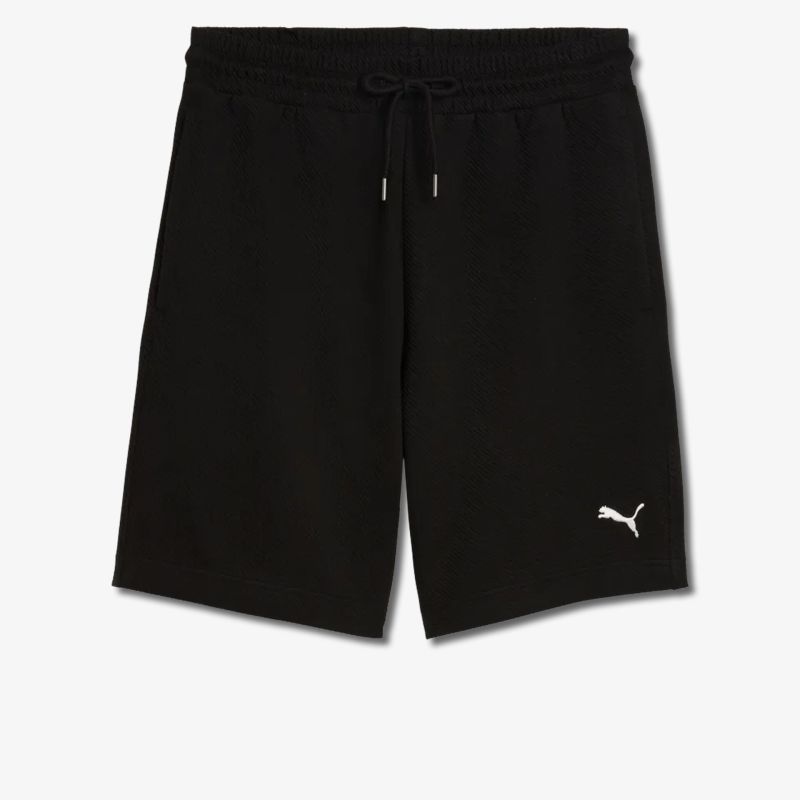 Schwarze sportliche Shorts mit elastischem Bund und dezentem Puma-Logo für hohen Tragekomfort