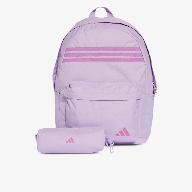 Moderner lila Rucksack mit geräumigem Stifteetui, strapazierfähig und praktisch für den Alltag