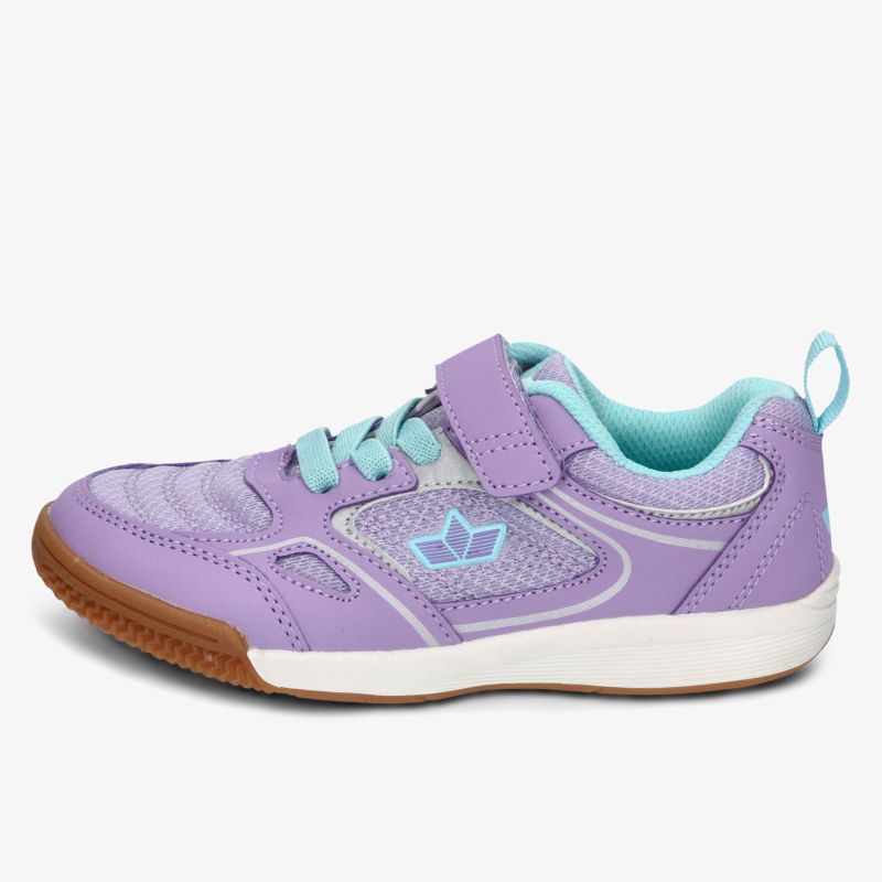 Leichter, komfortabler Schuh in Lila mit rutschfester Laufsohle und praktischem Klettverschluss
