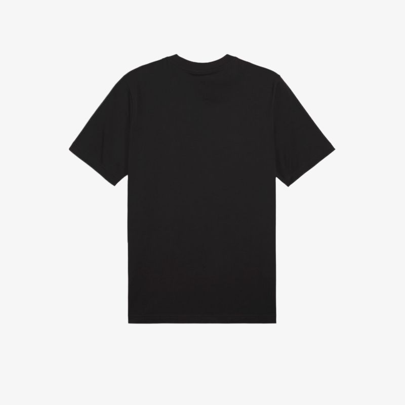 Schwarzes schlichtes T-Shirt mit rundem Ausschnitt, kurzärmelig, bequem und vielseitig kombinierbar