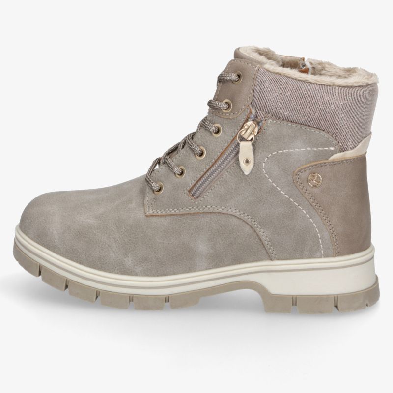 wasserdichter Winterstiefel mit warmem Innenfutter, stabilem Profil und praktischem Reißverschluss in grauer Farbe