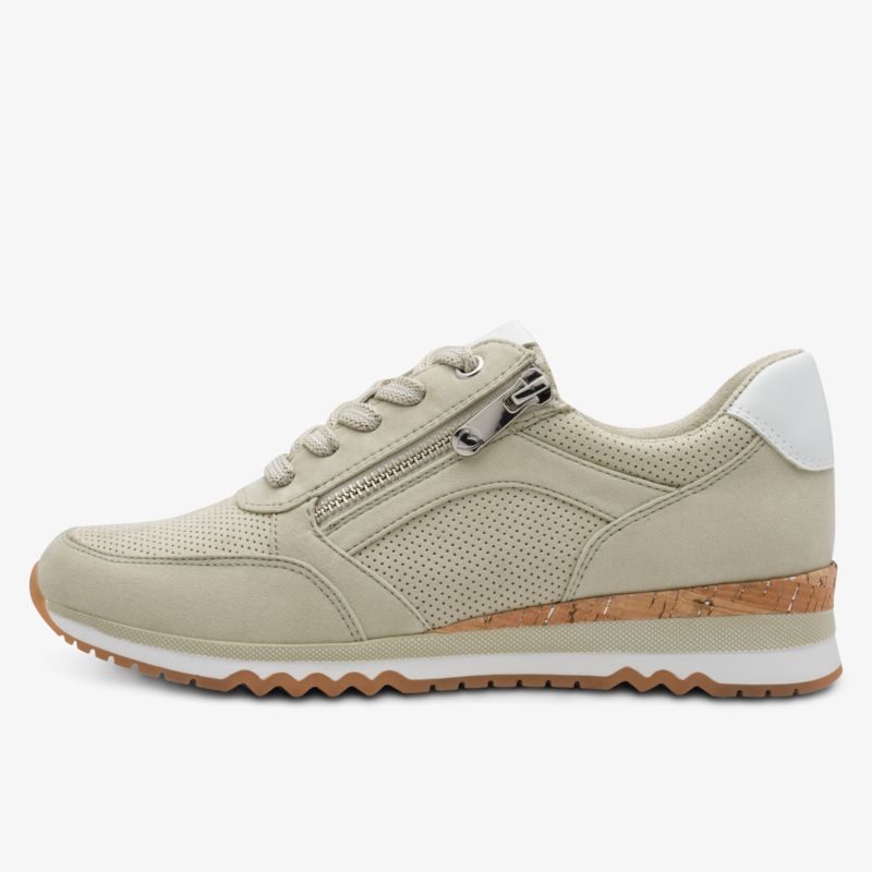 Bequemer leichter Sneaker aus atmungsaktivem Material mit modischem Design und praktischem Reißverschluss