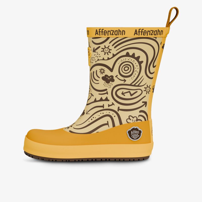 Wasserdichter Regenstiefel mit rutschfester Sohle und auffälligem Tiger-Design für sicheren, bequemen Halt