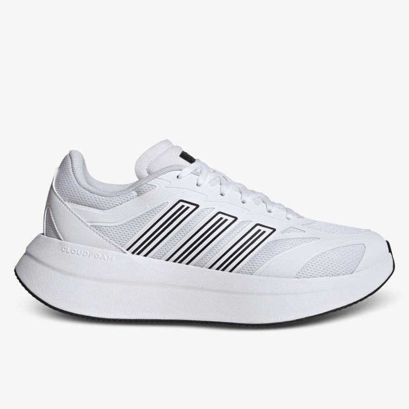 Moderner weißer Sportschuh mit atmungsaktivem Design und komfortabler Passform in seitlicher Ansicht