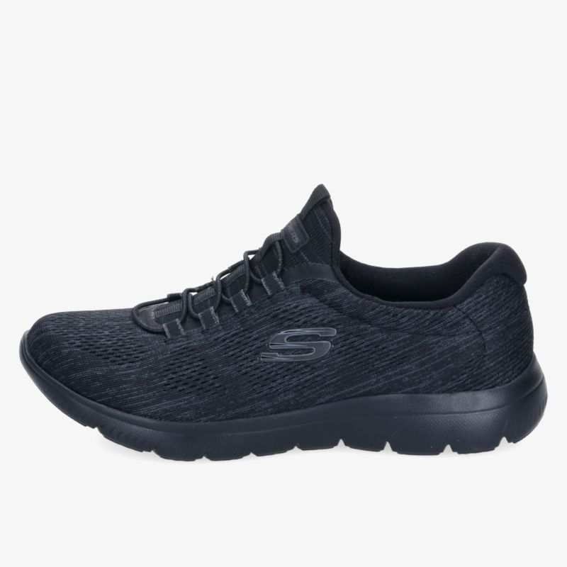 Leichter schwarzer Sneaker mit atmungsaktivem Material und rutschfester Sohle für maximalen Komfort.