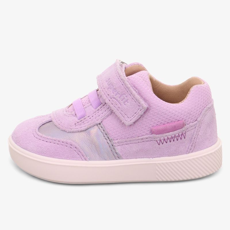 Kinderfreizeitschuh in Rosa mit weichem Stoff, rutschfester Sohle und praktischem Klettverschluss für guten Halt