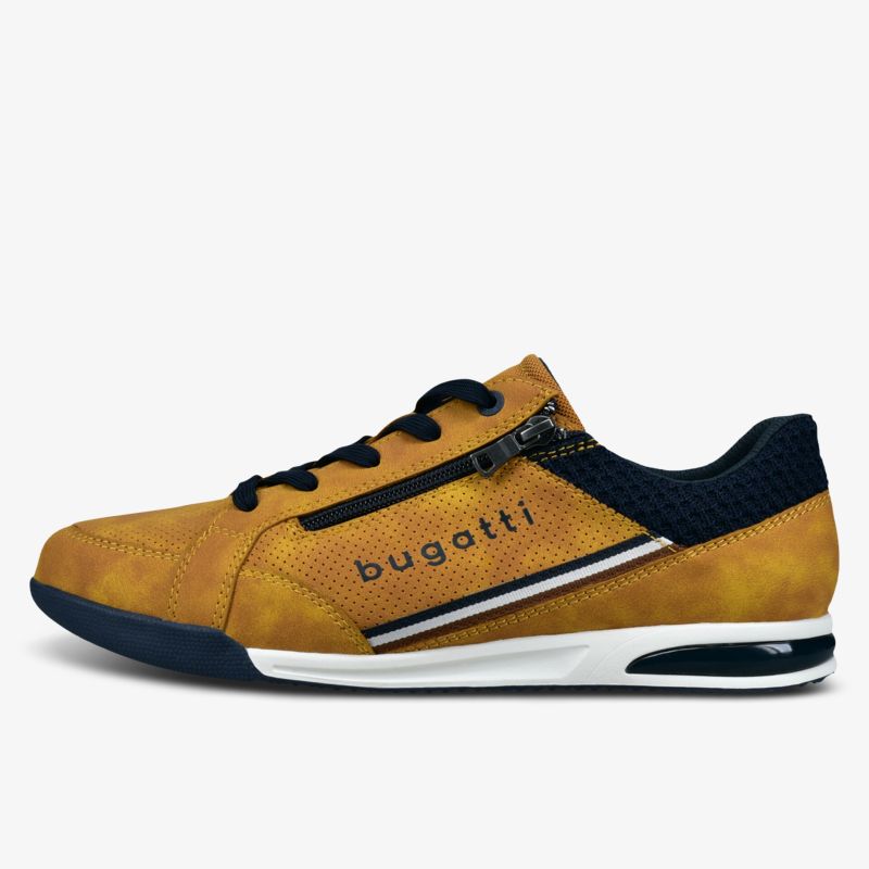 Modischer Sneaker in Gelb-Schwarz mit komfortabler Passform und trendigem Design.