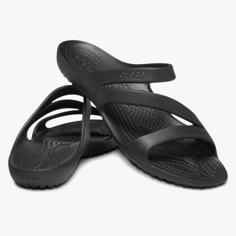 Bequeme schwarze Sandalen mit offenem Design, rutschfester Sohle und strapazierfähigem Material