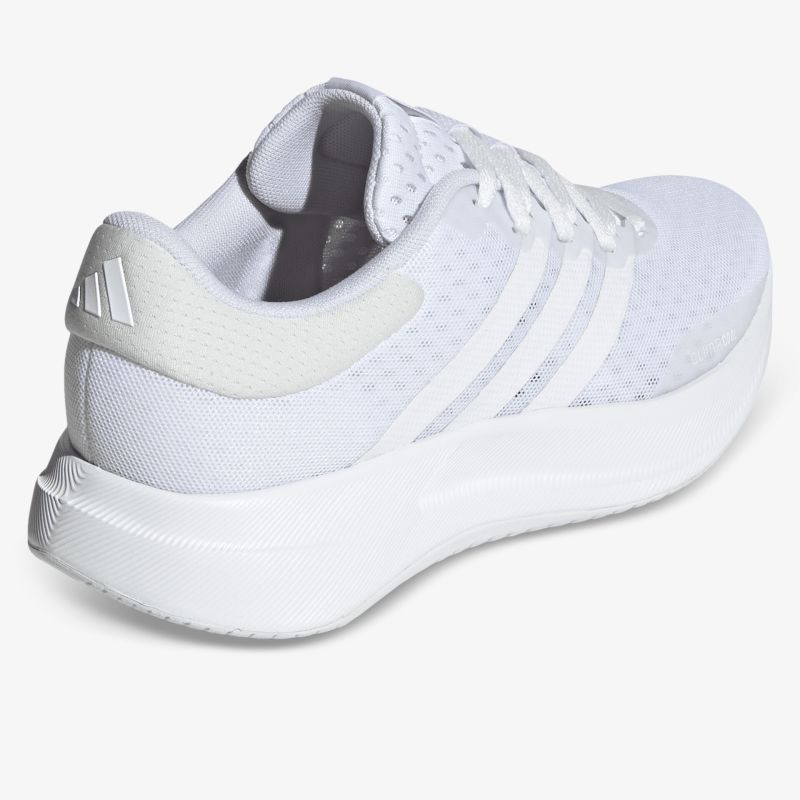 Leichter weißer Sneaker mit atmungsaktivem Material und gedämpfter Sohle für optimalen Tragekomfort