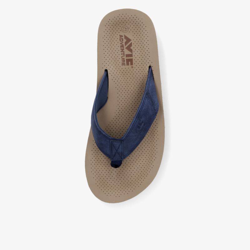 Leichter, bequemer Zehentrenner in Blau mit atmungsaktivem, rutschfestem Sohlenprofil für sommerlichen Komfort