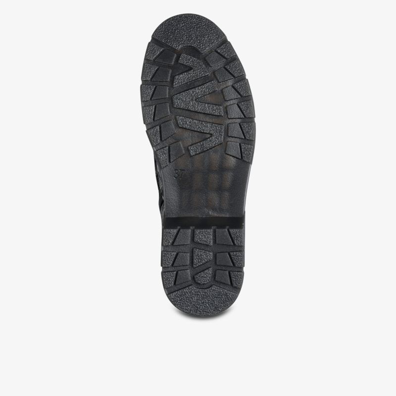 Robuste und rutschfeste Schuhsohle mit starkem Profil für optimalen Halt auf unterschiedlichen Untergründen