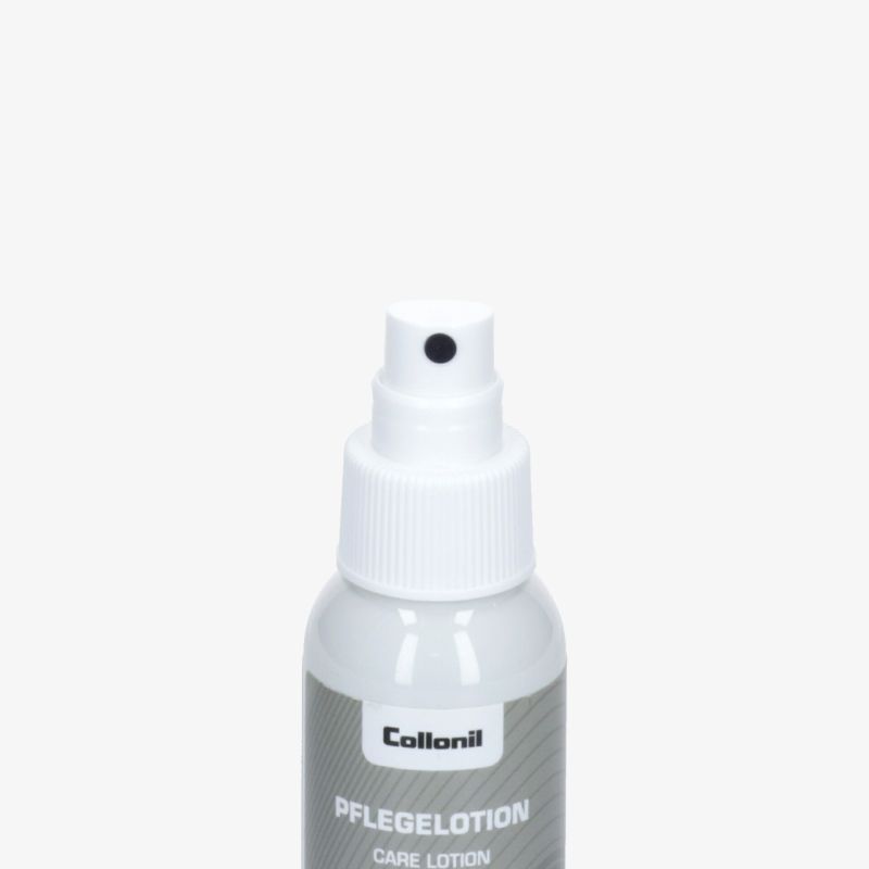 Pflegelotion Sprayflasche mit praktischem Sprühkopf für einfache und effiziente Schuhpflege und Schutz
