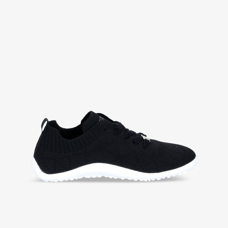 Bequemer und stilvoller schwarzer Sneaker mit weißer Sohle, ideal für den täglichen Komfort und sportlichen Look