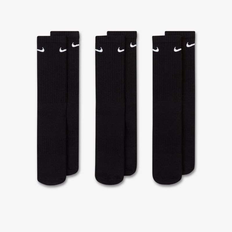 Stilvolle schwarze Kniestrümpfe mit hohem Komfort und sportlichem Design, ideal für den täglichen Gebrauch.