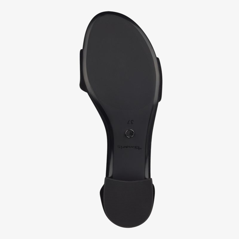 Schlichte schwarze Schuhsohle, die Komfort und Stil vereint, perfekt für jeden Anlass.