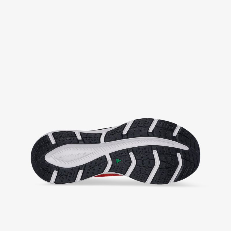 Profilierte Schuhsohle in Schwarz-Weiß für optimalen Halt und hohe Strapazierfähigkeit